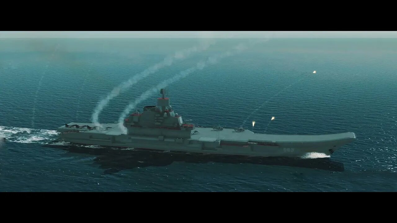 Attacking Convoy with Aircraft Carrier - Cold Waters with Epic Mod