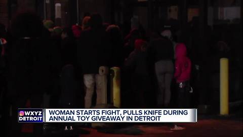 Massive brawl erupts at Christmas toy giveaway in Detroit