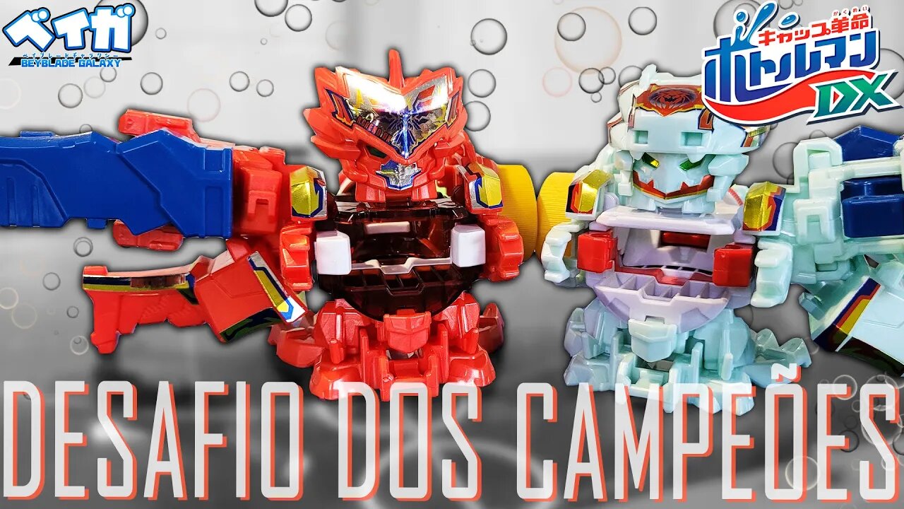 DESAFIO DOS CAMPEÕES: L MILKAISER DX e R GRENO DX - Bottleman キャップ革命ボトルマン