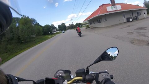 Wheelie fun on the Aprilia