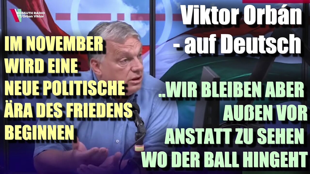 Viktor Orbán auf Deutsch | Erstes Interview nach dem Attentat auf Trump