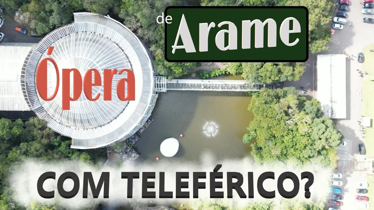 O teleférico da Ópera de Arame em Curitiba