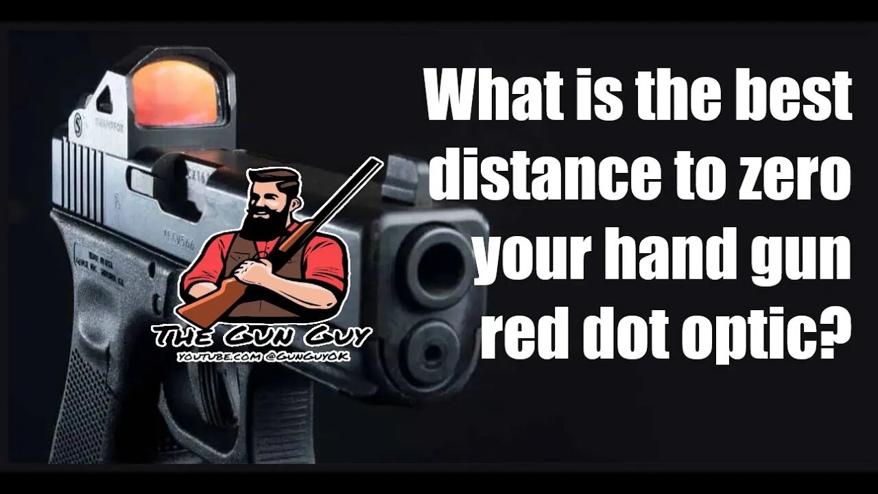 What is The Best Distance to Zero a Handgun Red Dot Optic?