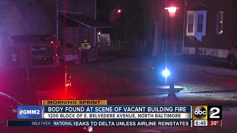 Crews recover body in vacant building during fire