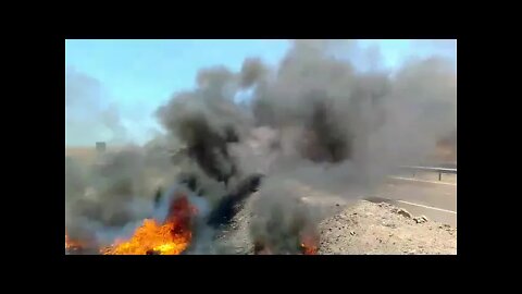 Protesta de venezolanos en camping Lobitos al sur de Iquique, proponen "m4t4r" chilenos...