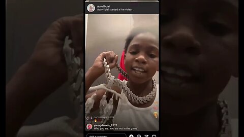 Finesse2tymes Son Flex Stack Of Cash On Moneybaggyo And Rock Big Diamond Chain On IG Live (12/04/23)