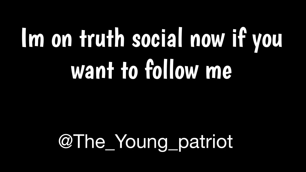 Im on truth social now!!