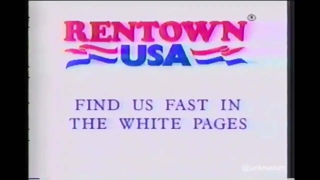 1993 "Rentown USA Rent A Super Nintendo Commercial" (90's Local TV Commercial)