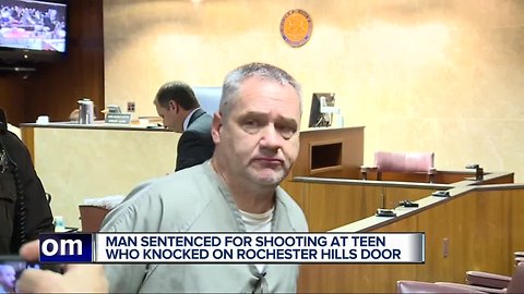 Rochester Hills man who shot at teen asking for directions sentenced to 4-10 years in prison