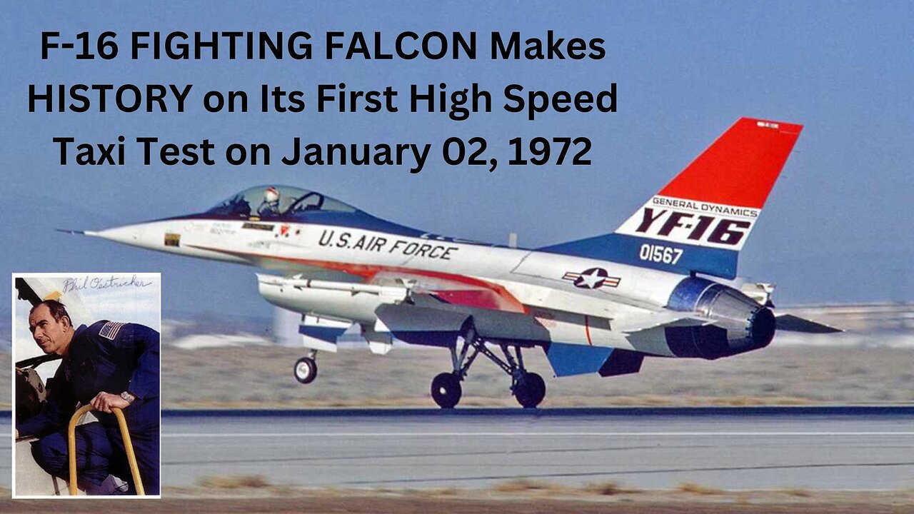 F-16 FIGHTING FALCON Makes HISTORY on Its First High Speed Taxi Test!