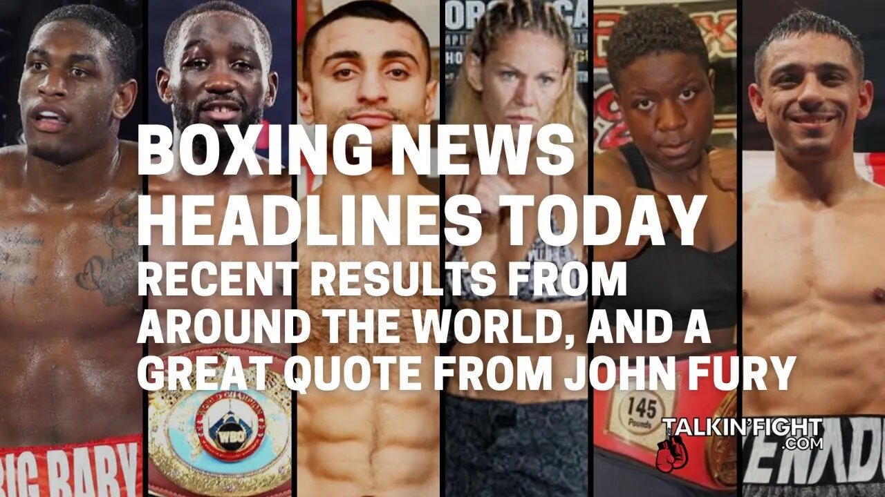 Recent Results from Around The World, and a Great Quote from John Fury