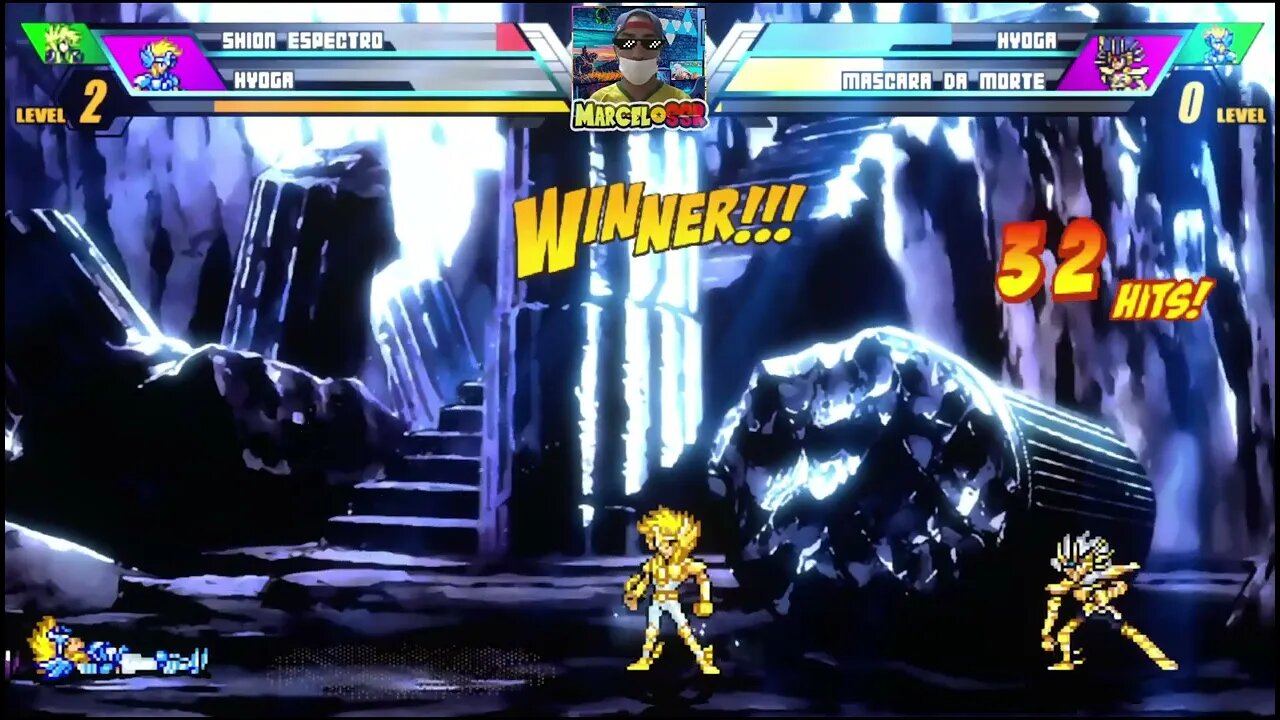 Shion Espectro & Hyoga Vs. Hyoga & Máscara da Morte - Saint Seiya M.U.G.E.N