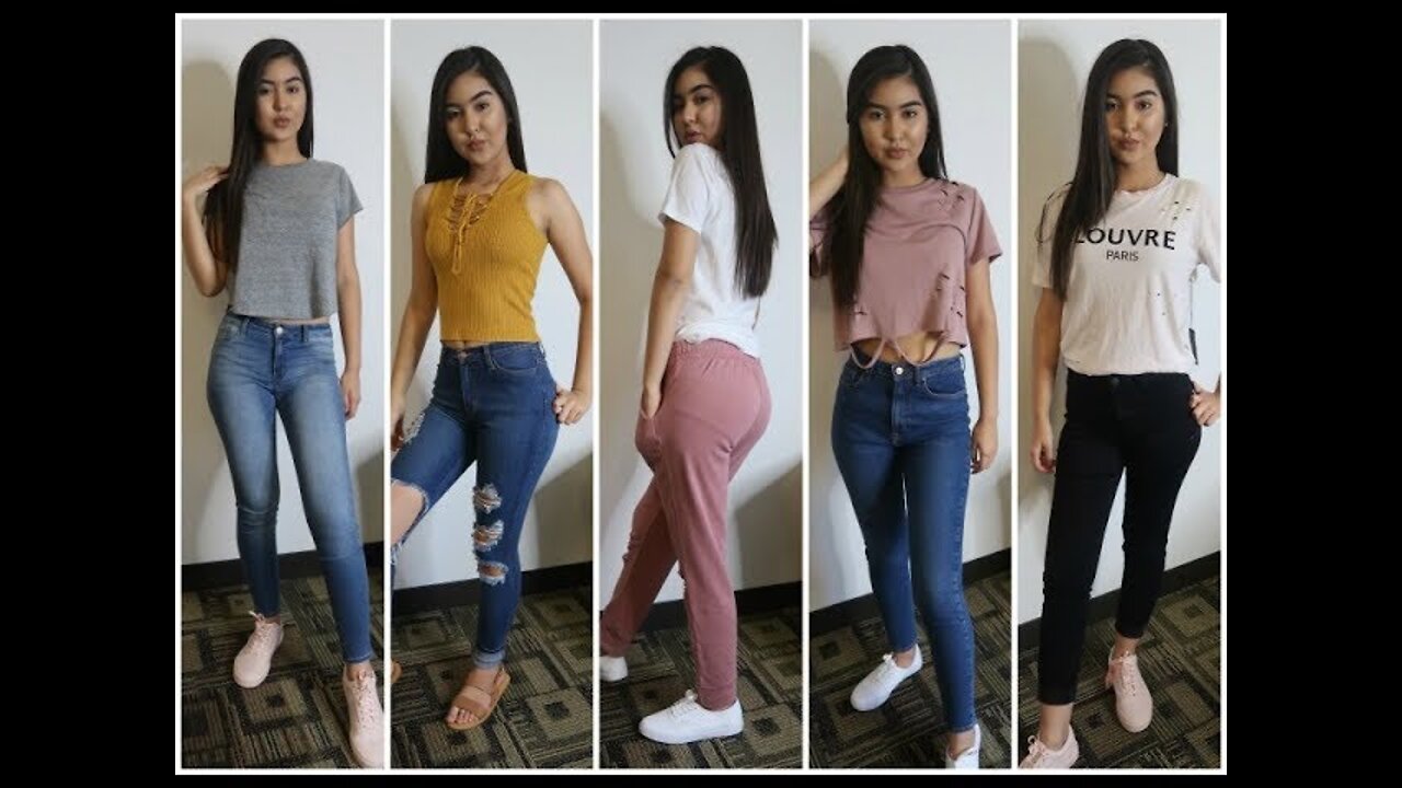 BACK TO SCHOOL TRY ON CLOTHING HAUL 2022 - Nikki V.