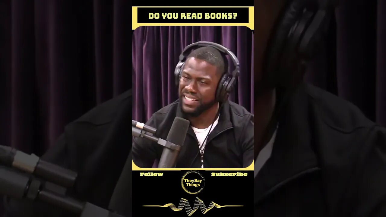 Kevin Hart, Reading Books #shorts #youtubeshorts #kevinhart #joerogan #viral #theysay #fyp #reading