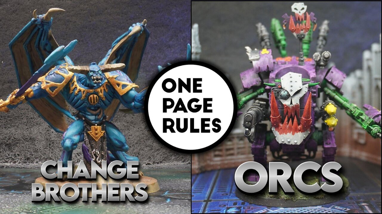 One Page Rules: Change Demons v. Orc Maruaders