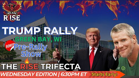 Garbage People of America; Trump Rally Live @6:30 PM EST from Green Bay, WI. Pre-Rally Show