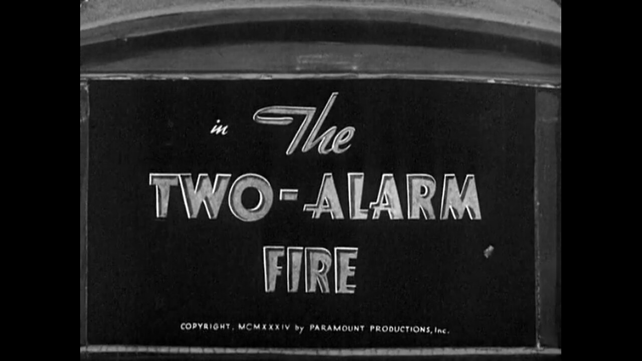 Popeye The Sailor - The Two-Alarm Fire (1934)