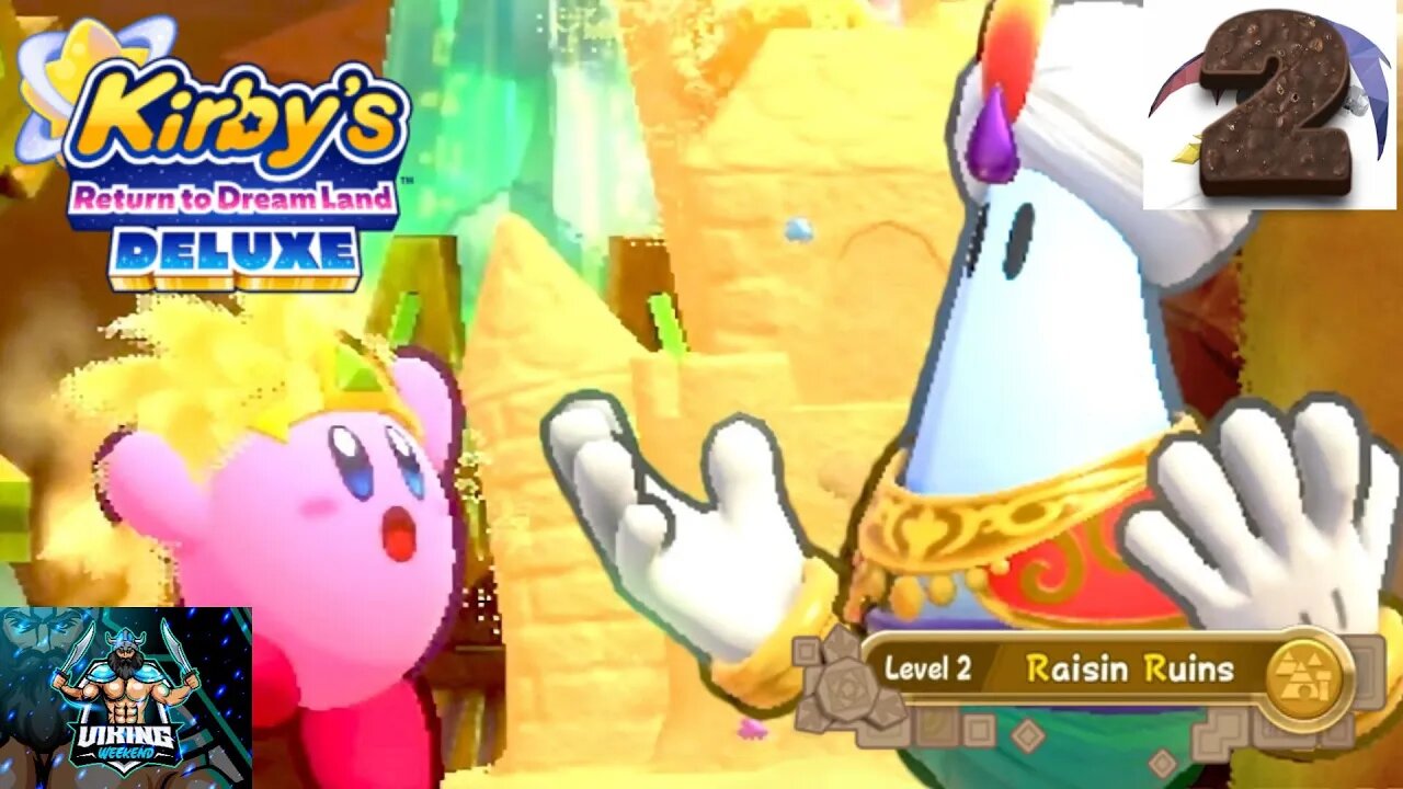 Kirby's Return to Dreamland Deluxe Playthrough Part 2: Raisin Ruins