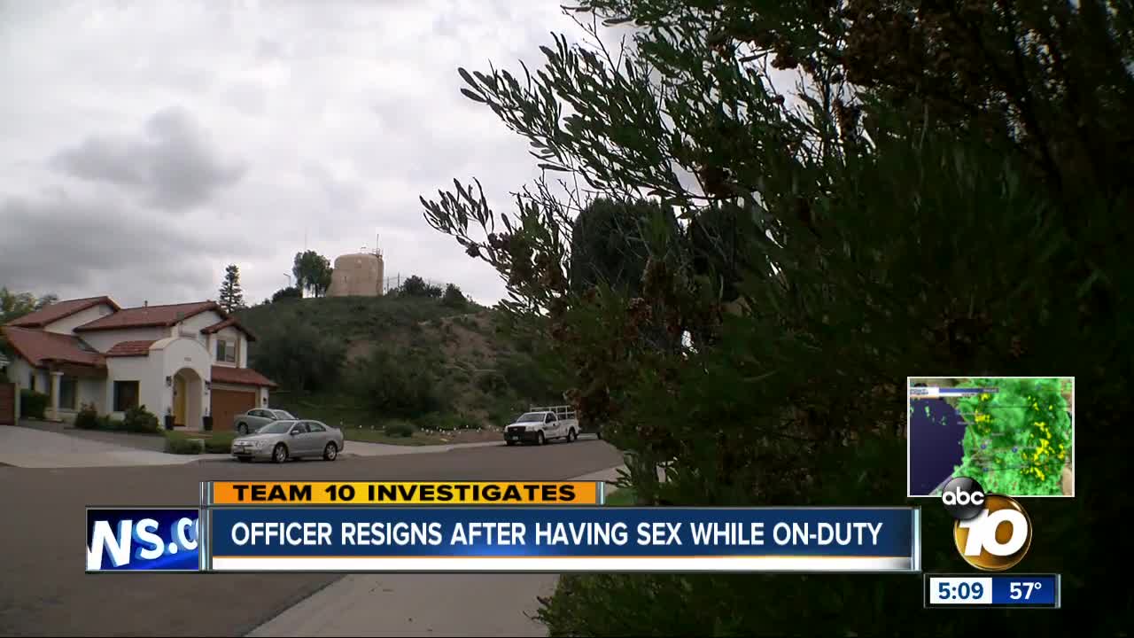 Chula Vista officer resigns after having sex while on duty