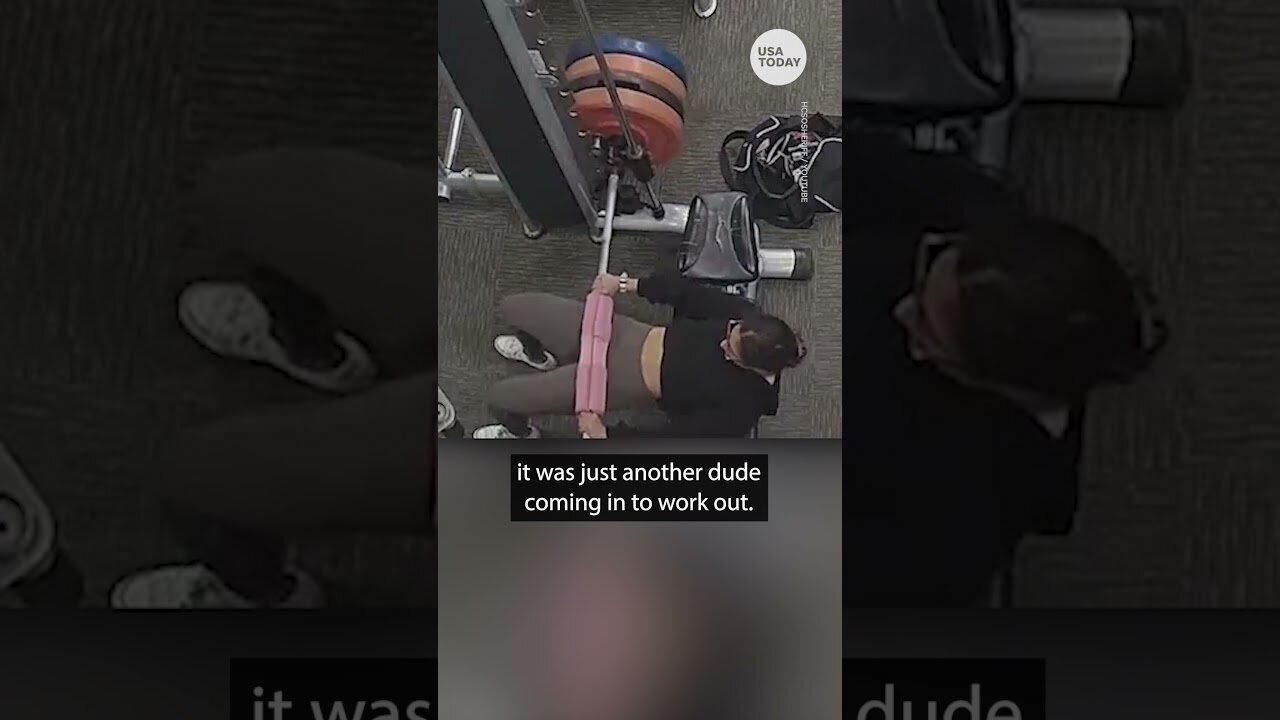 Brave woman fights off male attacker while alone at gym | USA TODAY #Shorts USA TODAY