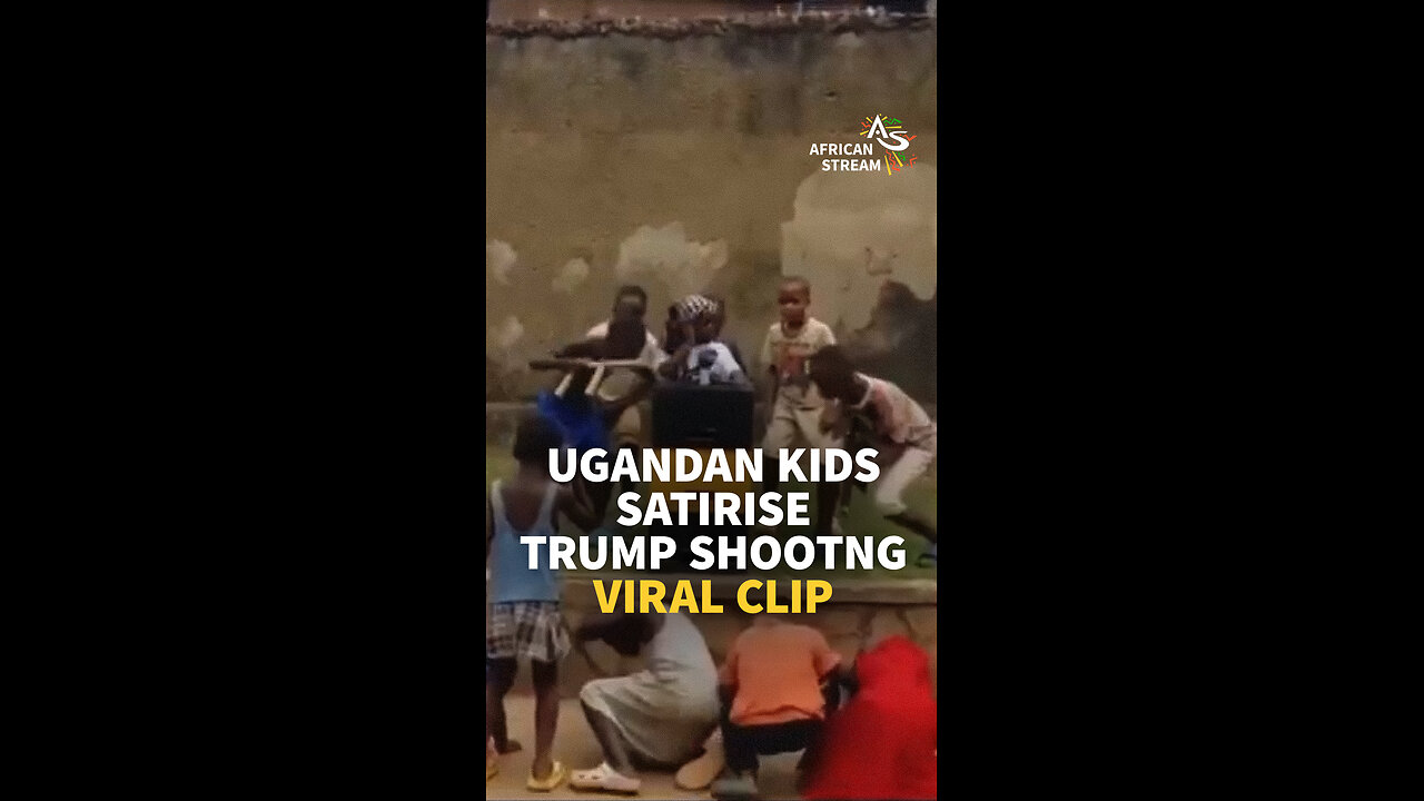 UGANDAN KIDS SATIRISE TRUMP SHOOTNG - VIRAL CLIP