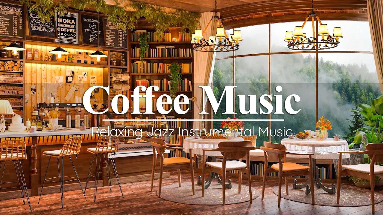 Cozy Coffee Shop Ambience ☕ Smooth Jazz Instrumental Music - Relaxing Jazz Music for Work, Study