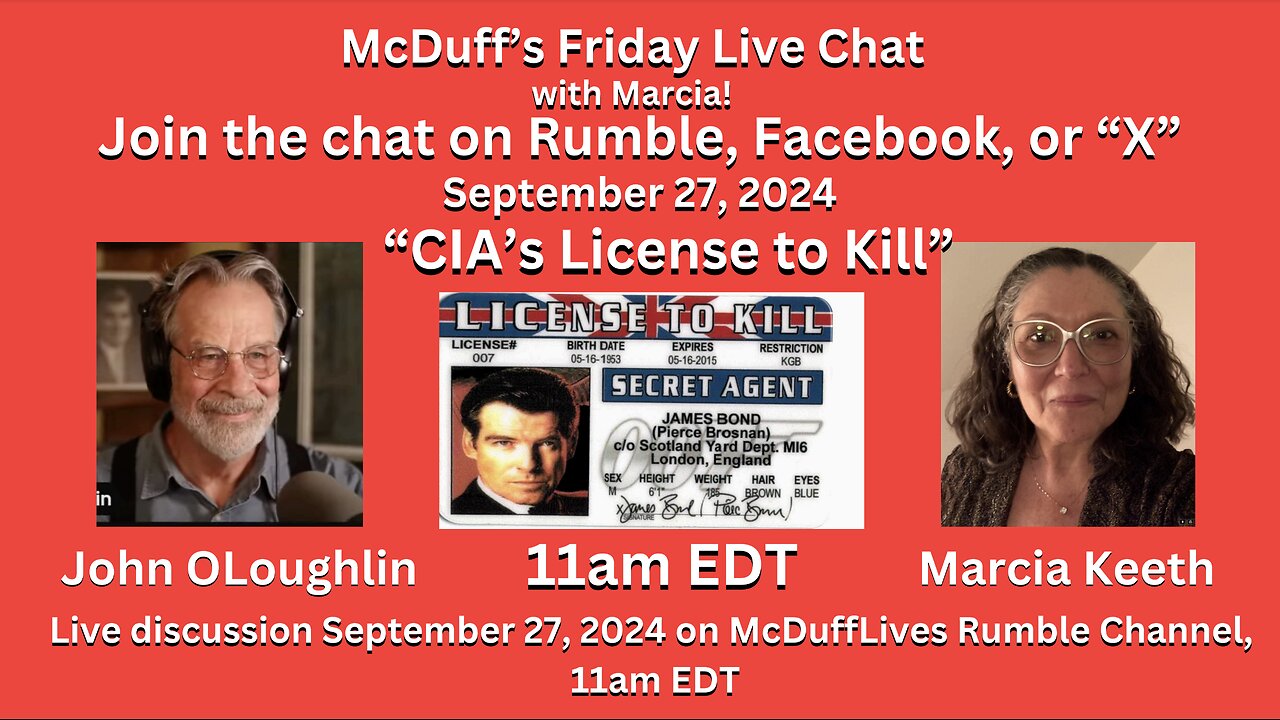 McDuff's Friday Live Chat, September 27, 2024