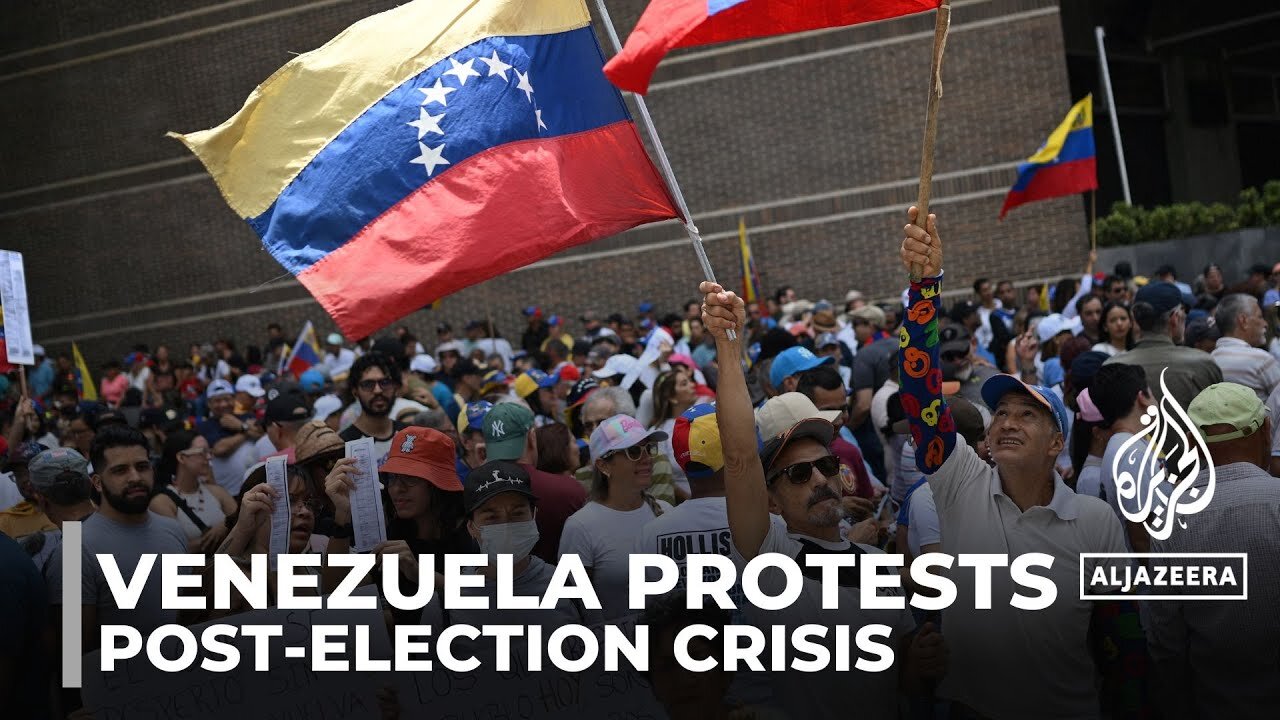 Protesters rally in Venezuela’s capital as post-election crisis persists