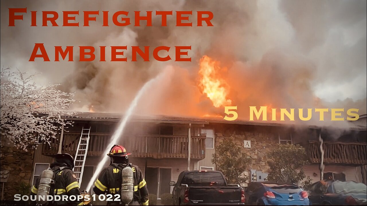 Intense Firefighter Ambience | 5-Minute Scene