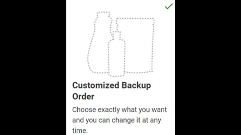 Creating your backup order of products you love!