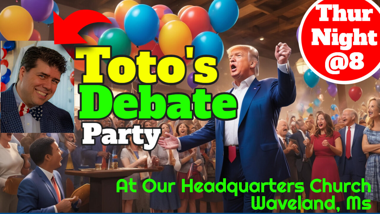 LIVE DEBATE PARTY & ANALYSIS with PROFESSOR TOTO