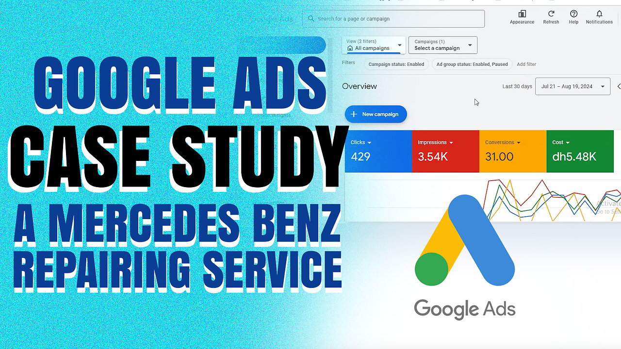 Google Ads Case Study For A Mercedes Benz Repairing