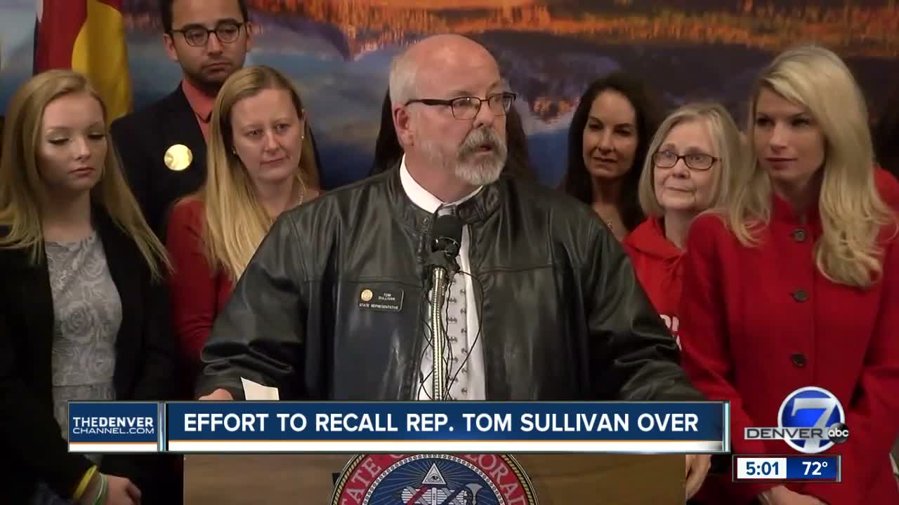 Colorado GOP vice chair says effort to recall Rep. Tom Sullivan will be dropped