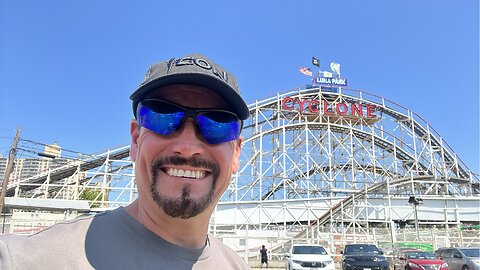 CYCLONE at LUNA PARK in Coney Island, Brooklyn, New York, USA [Off Ride Footage]