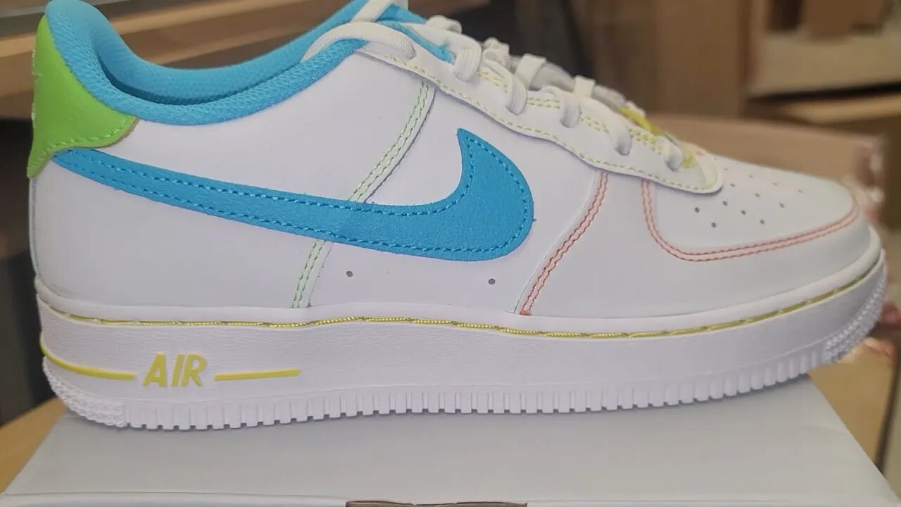 Nike Air Force 1 Low "Rainbow Stitch" (Gs)