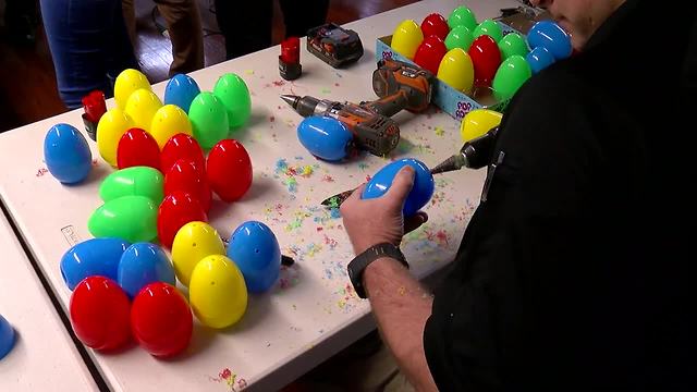 Bomb squads makes beeping Easter eggs for visually impaired children