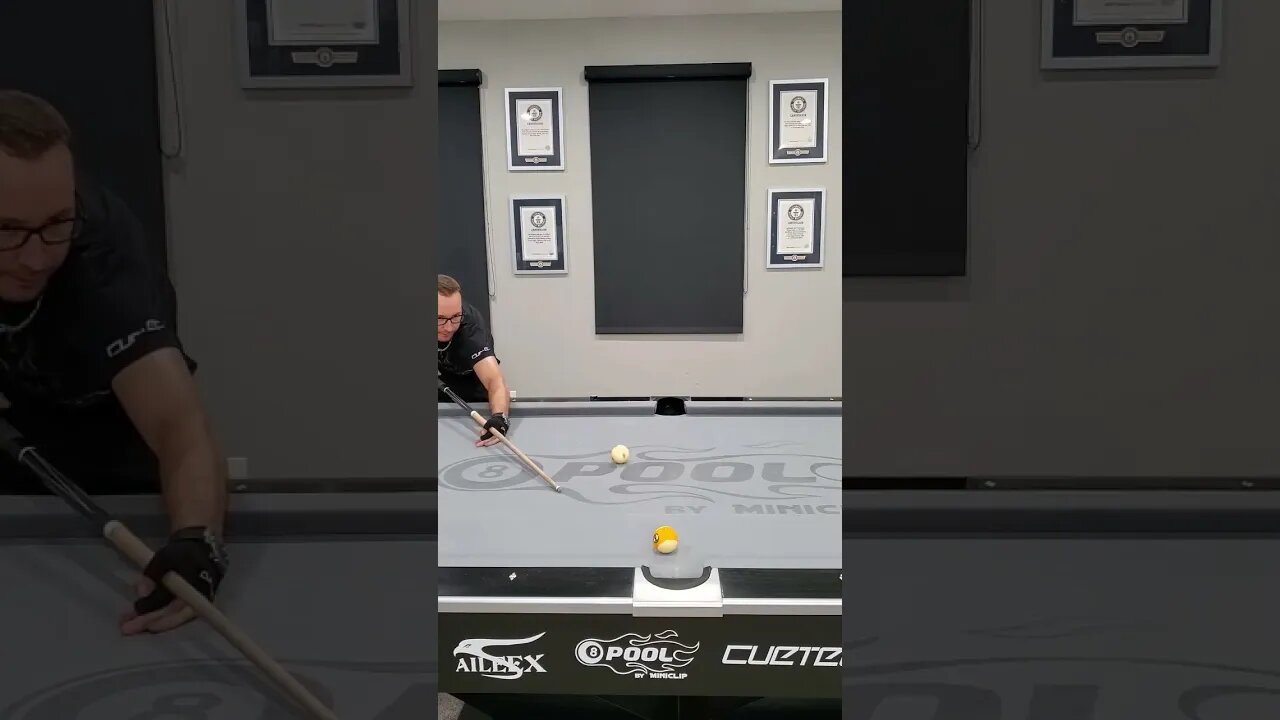 Classic cut follow shot! ⚪🎱 #8ballpool #shorts