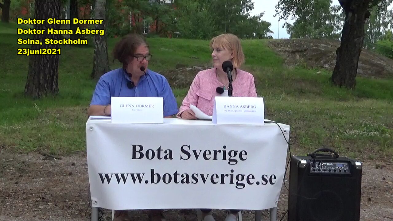 Presskonferens Dr Glenn Dormer, Dr Hanna Åsberg