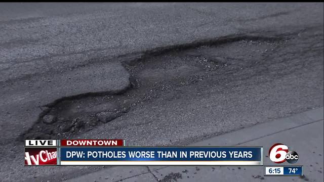 Indy potholes are worse than they have been in years