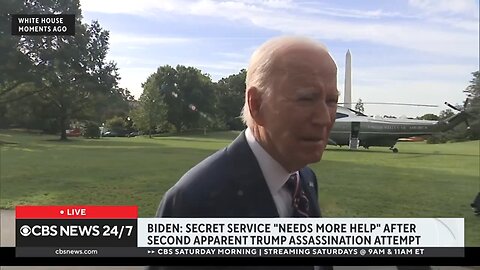 Biden says he thanked God that Trump is ok following latest apparent assassination attempt