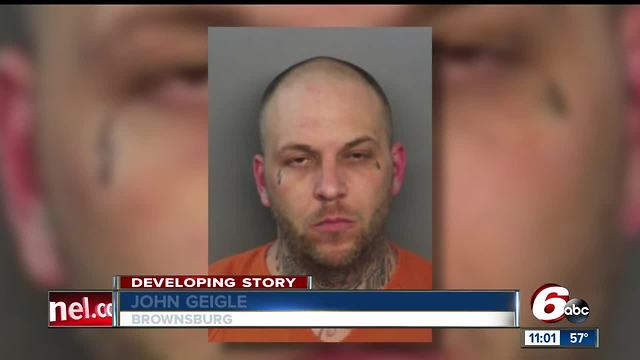 Brownsburg man shoots wife in front of child, wanted by police