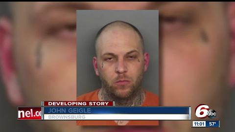 Brownsburg man shoots wife in front of child, wanted by police