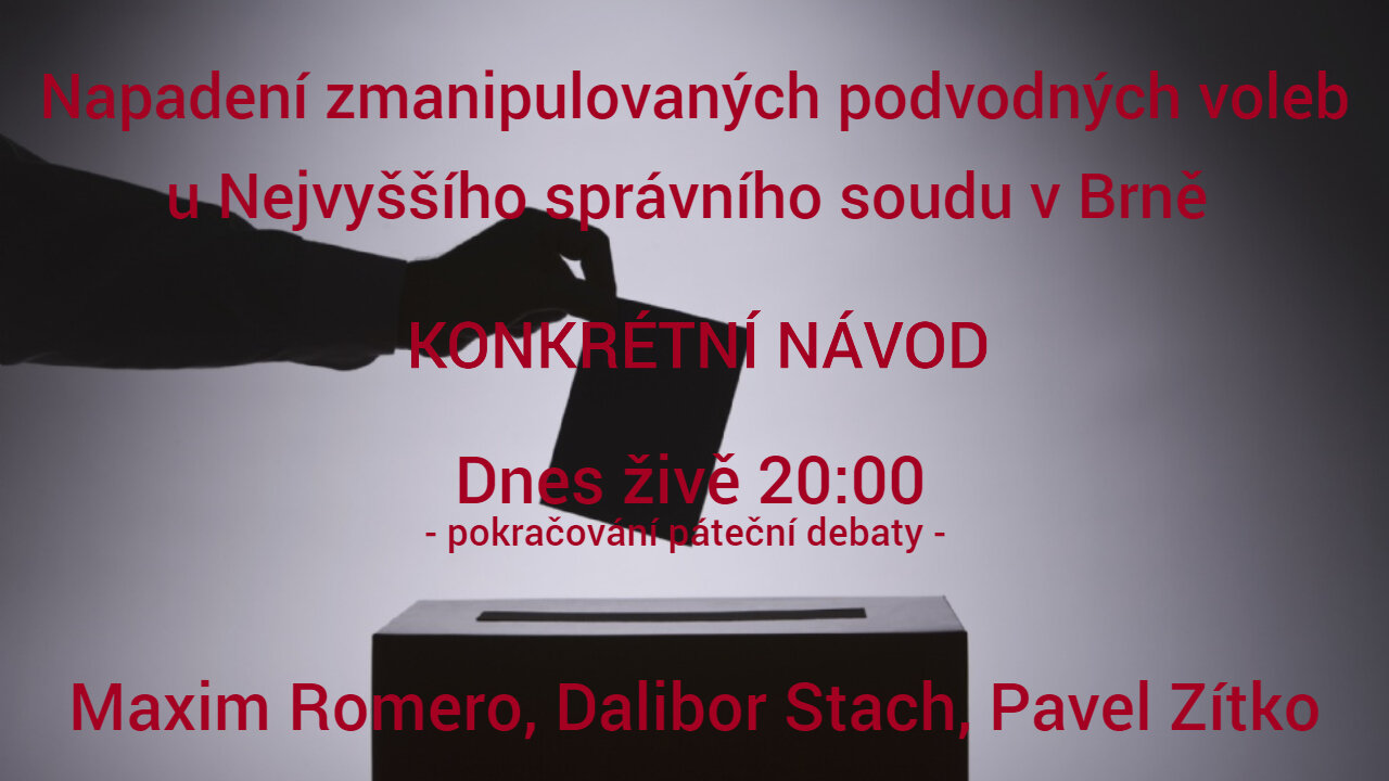Napadení zmanipulovaných voleb u NNS