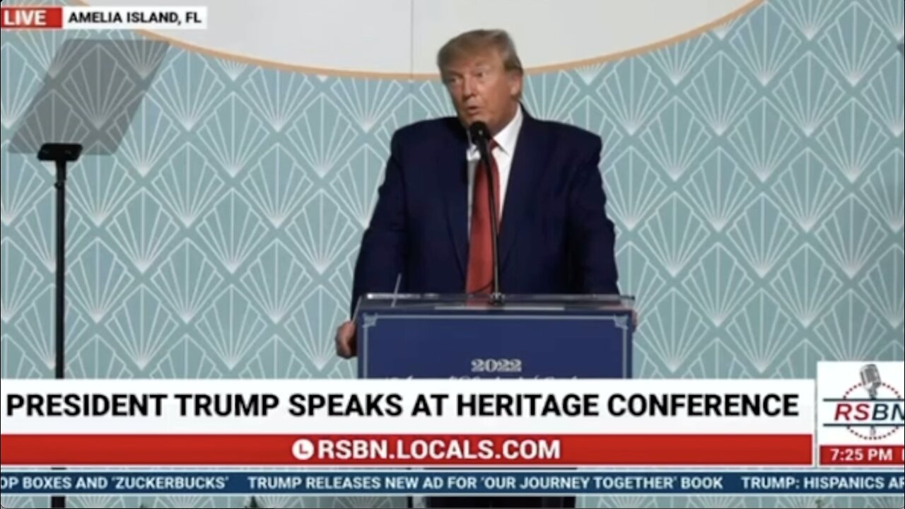 President Trump Again Discusses "The Plague"