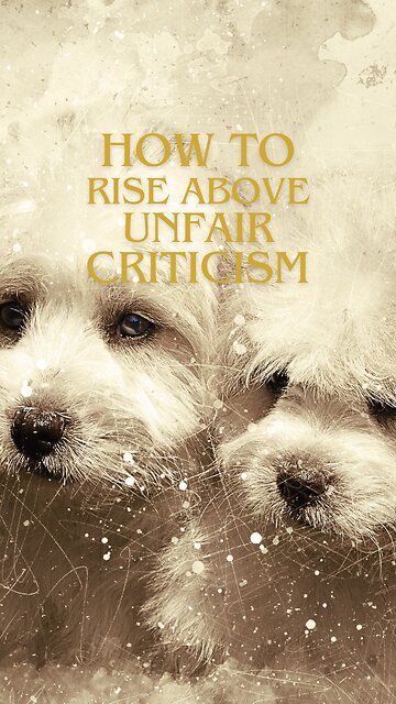 How To Deal With Unfair Criticism: Rising Above It