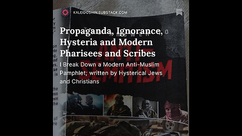 Propaganda, Ignorance, Hysteria and Modern Pharisees and Scribes