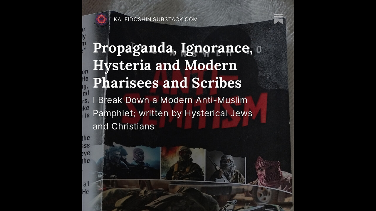 Propaganda, Ignorance, Hysteria and Modern Pharisees and Scribes