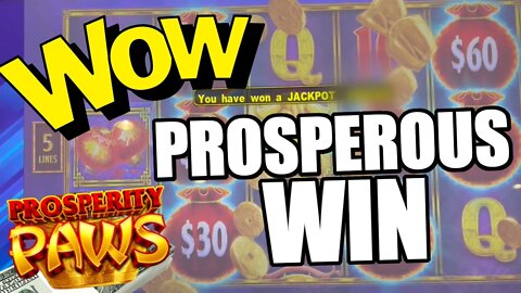 I TRIED A NEW GAME AND HIT 2 JACKPOT HANDPAYS! PROSPERITY PAWS HIGH LIMIT