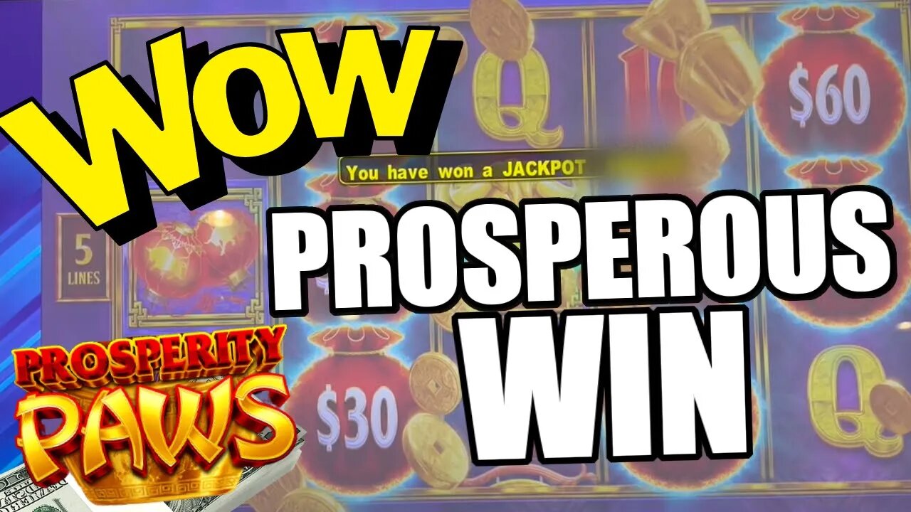 I TRIED A NEW GAME AND HIT 2 JACKPOT HANDPAYS! PROSPERITY PAWS HIGH LIMIT