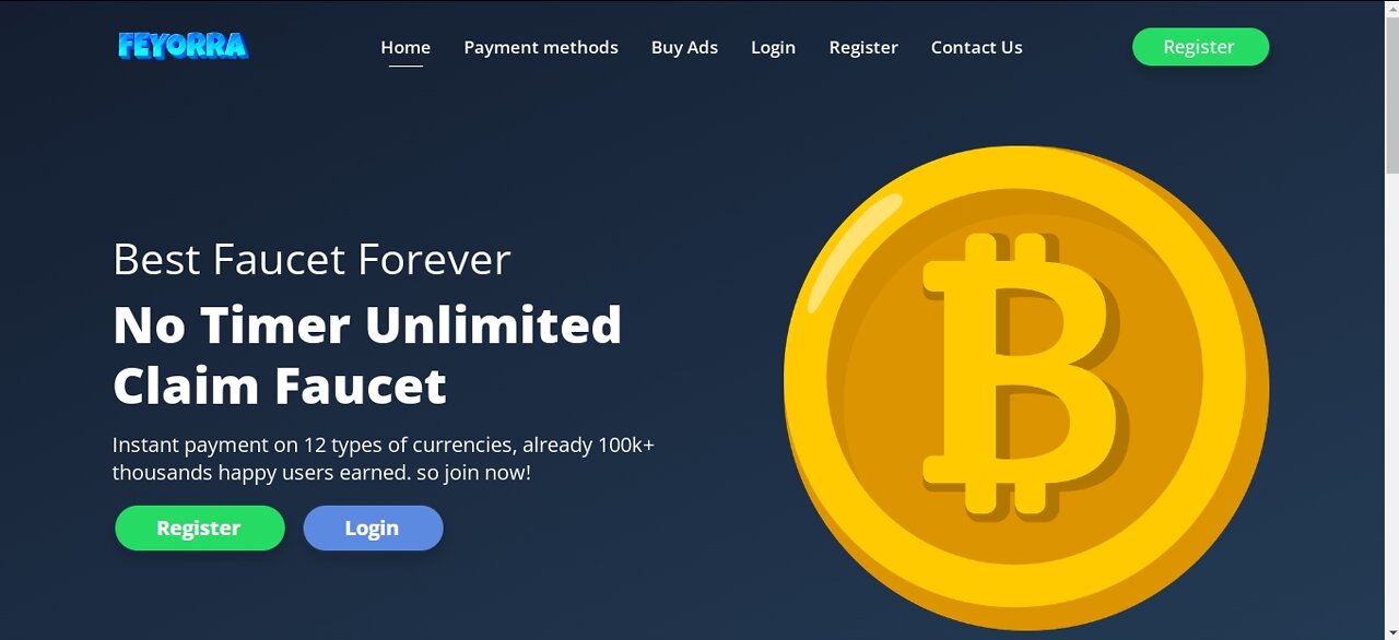 Earn Unlimited Feyorra Faucet Watching Adverts Instant Withdrawal At FaucetPay Wallet